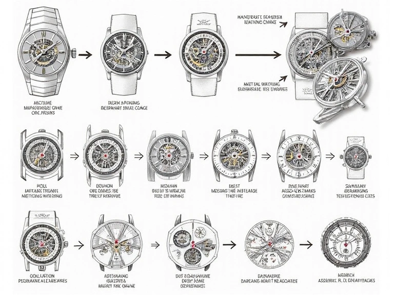 Watchmaking techniques diagram