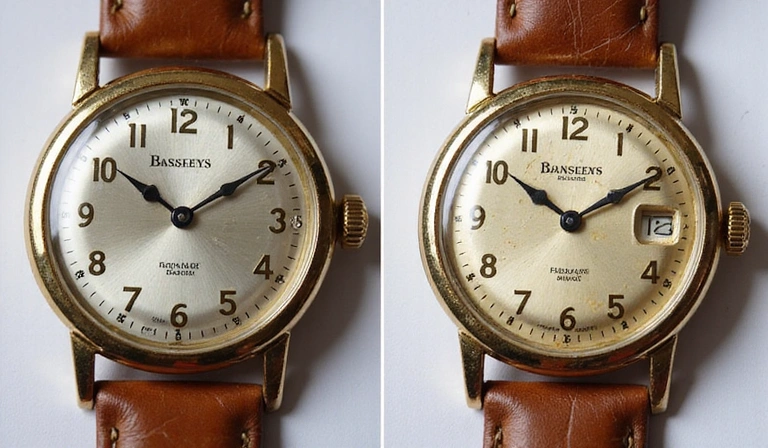 Before and after watch restoration