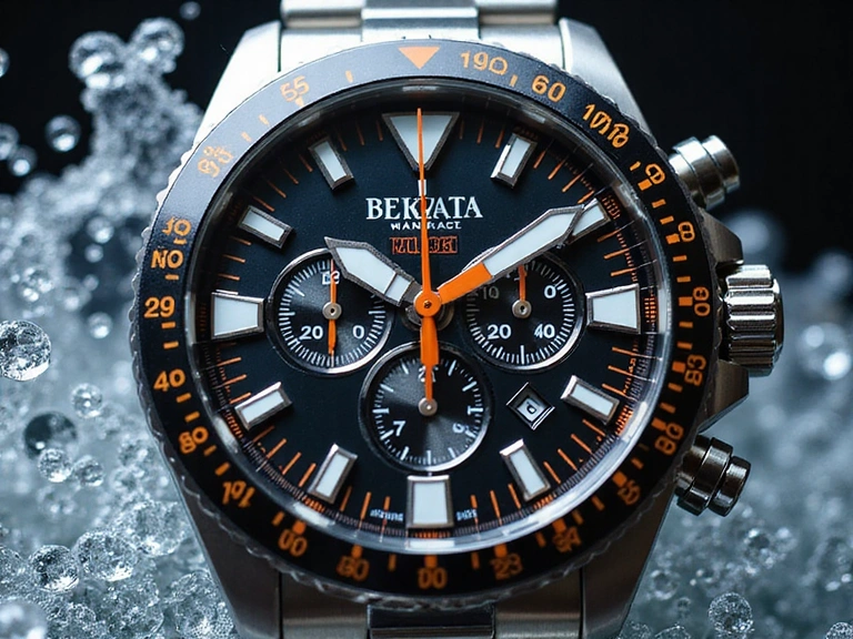 Modern chronograph with ceramic bezel