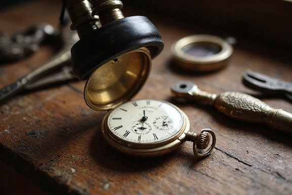 Vintage watch restoration process